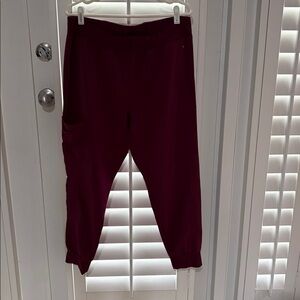 Cherokee Iflex Jogger Scrub Pants- Burgundy